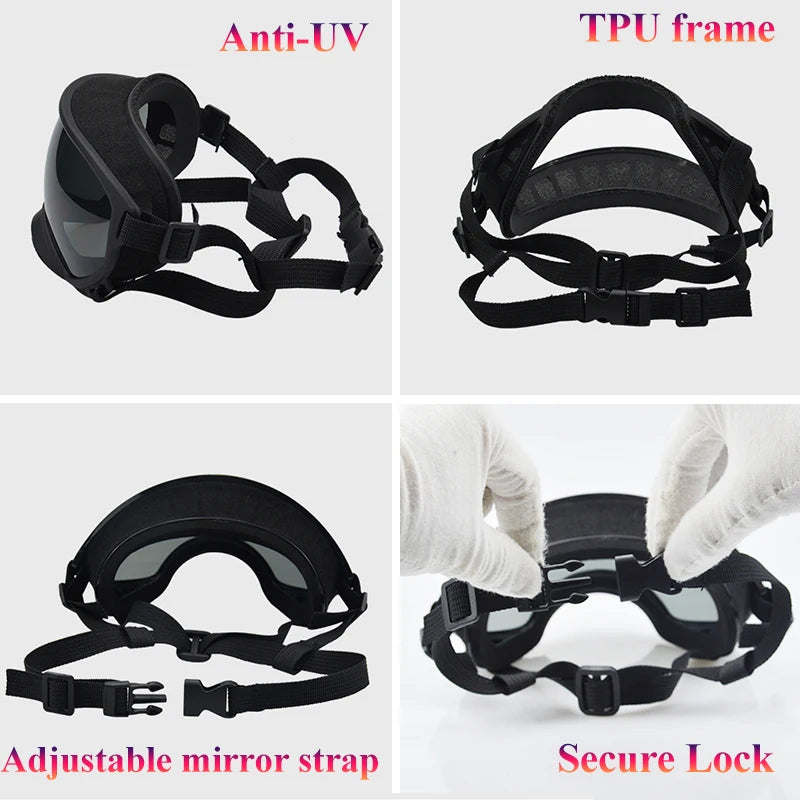 Dog Goggles UV Protection Sunglasses For Travel And Outdoor