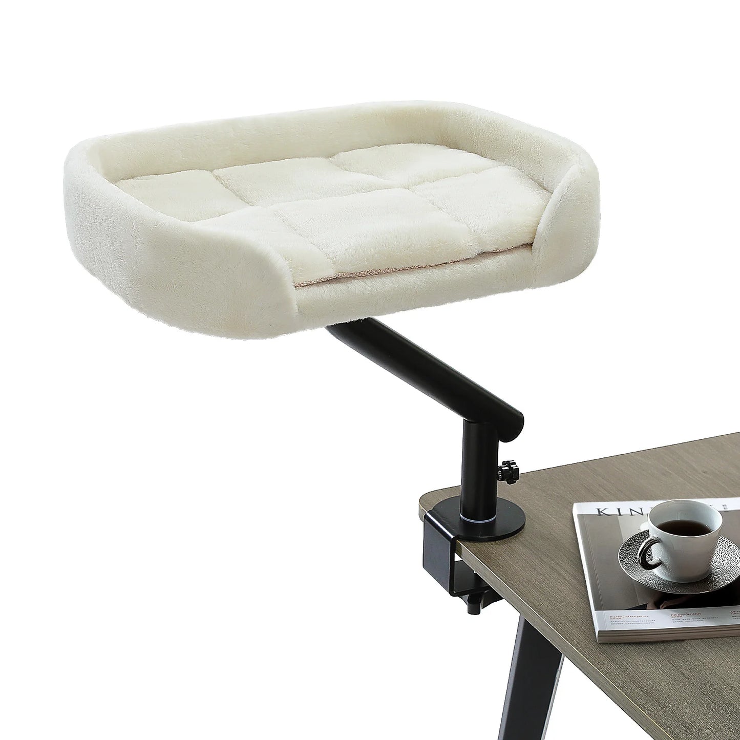 Cat Desk Bed 360 Rotatable Stand For Indoor Cats Hammock