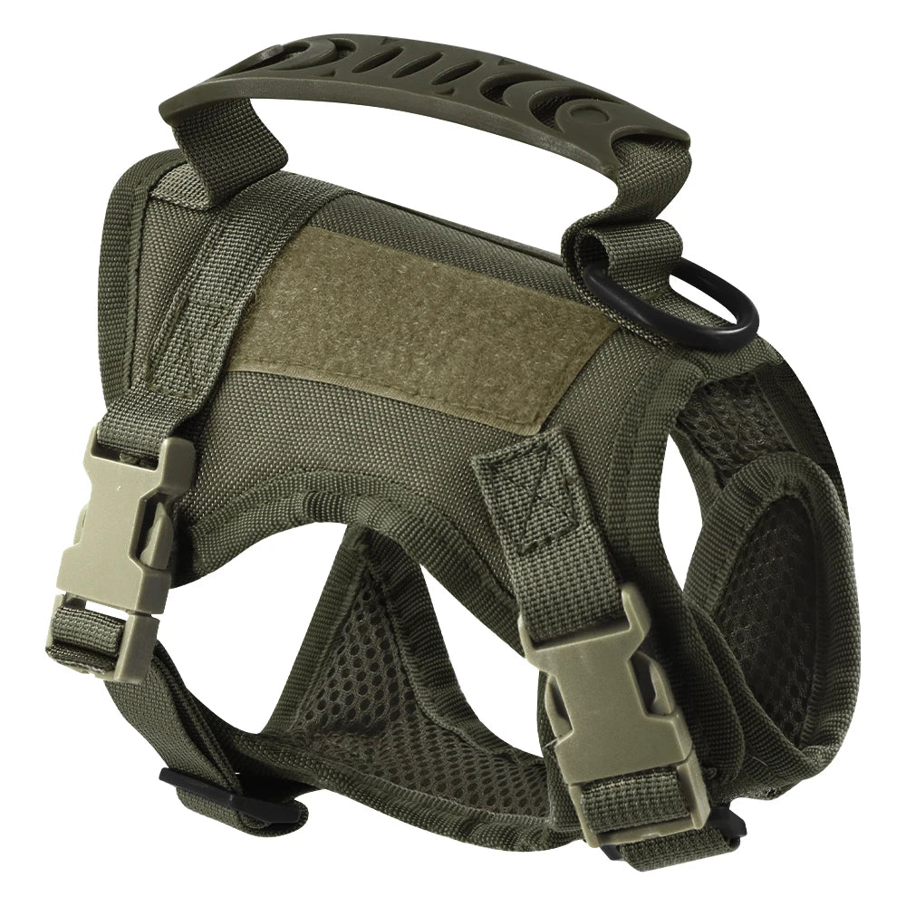 Tactical Cat Harness Leash Set With Handle And 9 Patches