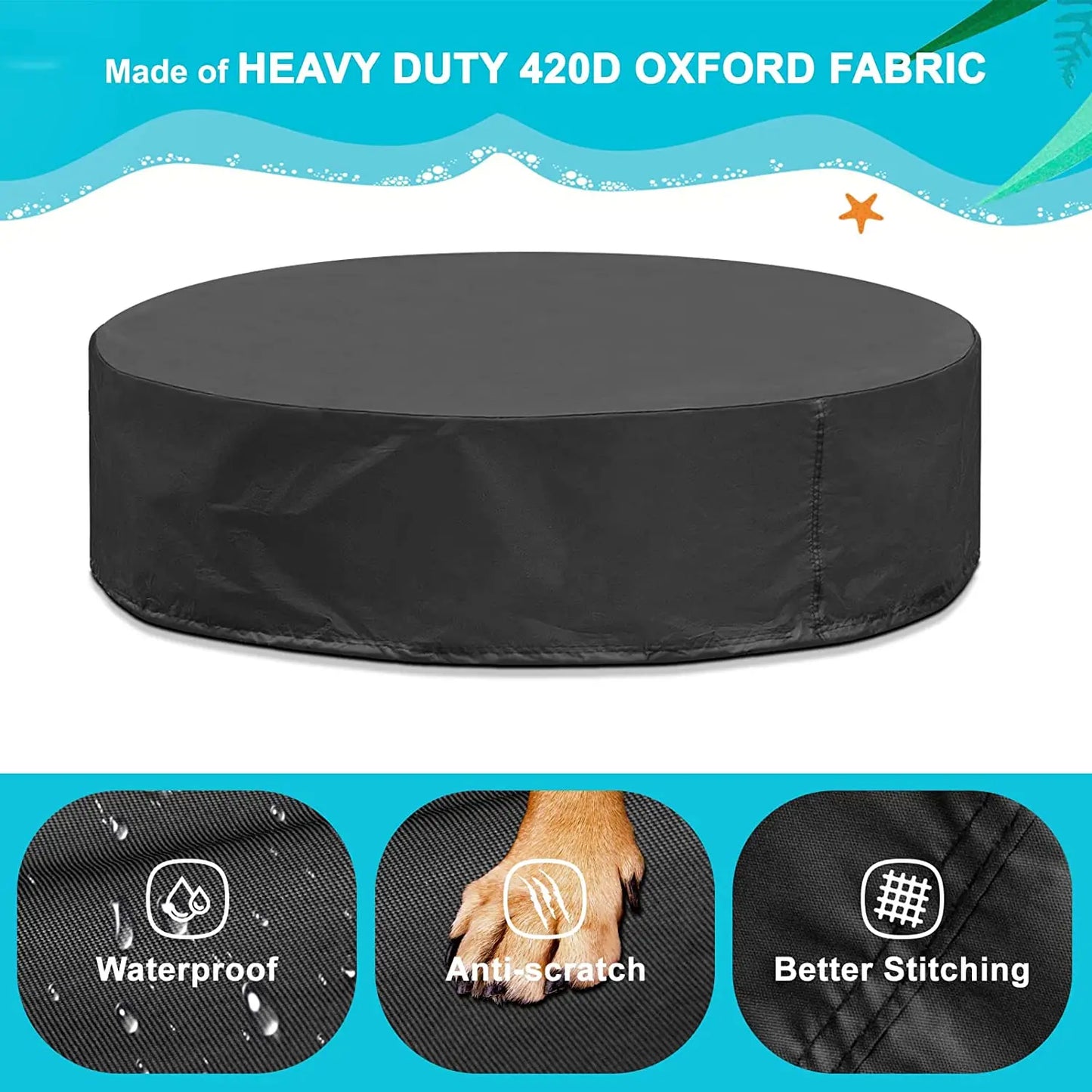 Foldable Portable Dog Pool For Large Dogs Bath Tub