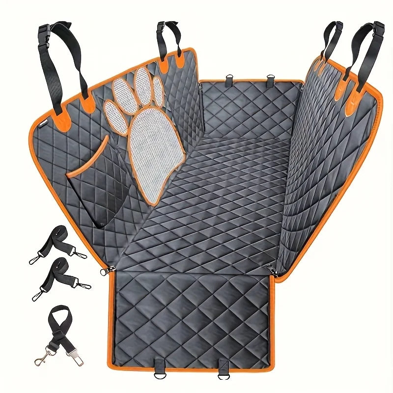 Heavy Duty Dog Seat Cover Hammock With Side Flaps Waterproof