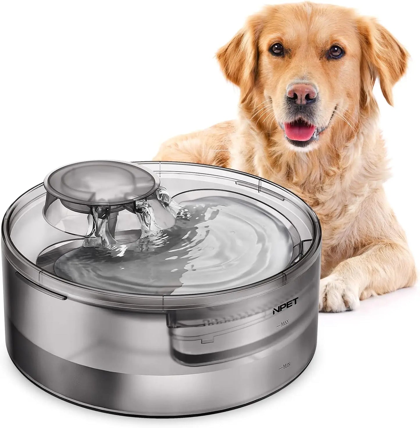 NPET DF10 Dog Water Fountain 170oz Large Automatic Dispenser