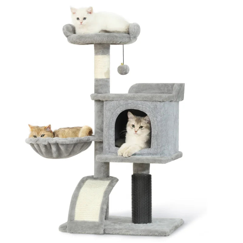 Hoopet 36.6 Inch Cat Tree Climbing Frame With Hammock